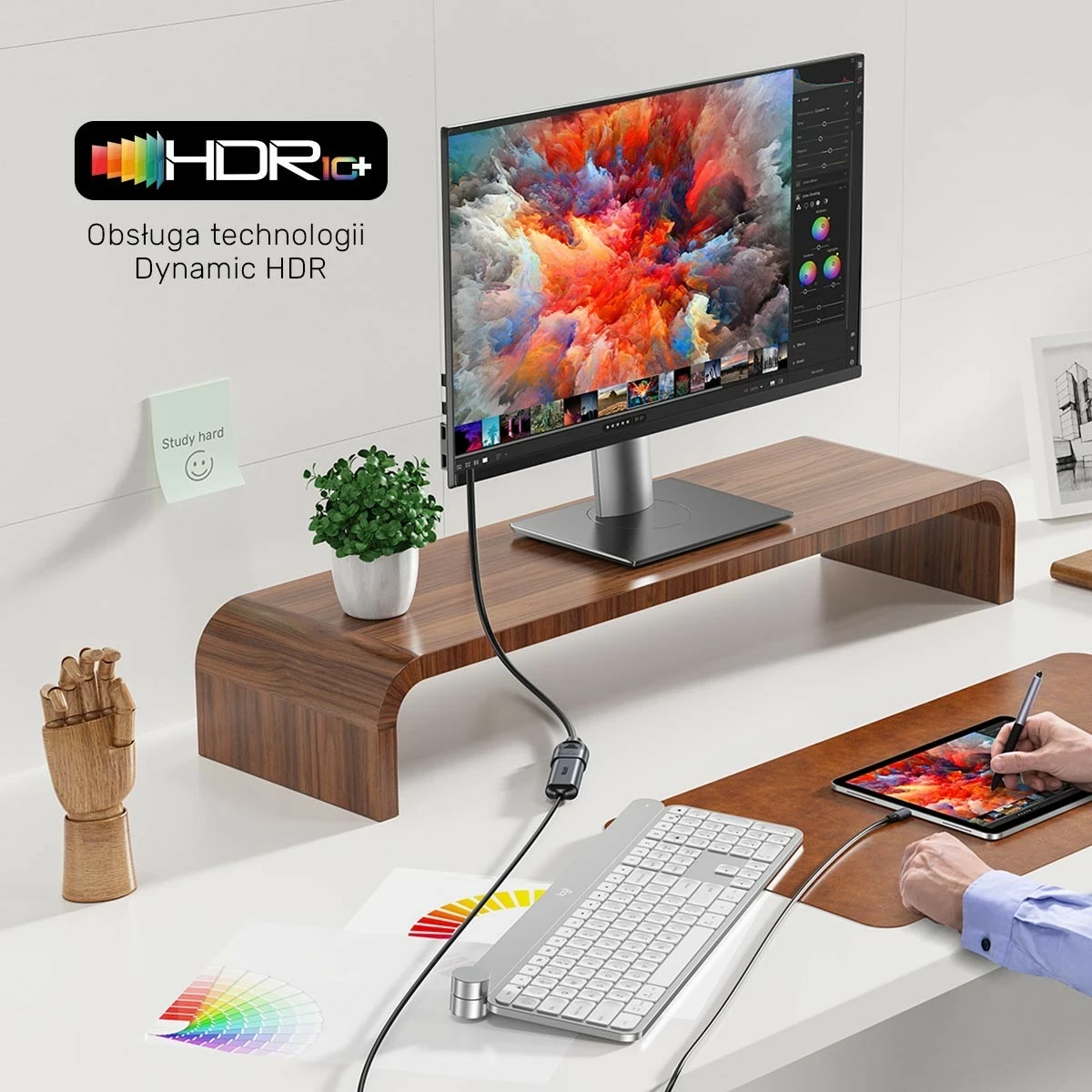 Zgjatës HDMI Unitek 2.1, 8K 0.5m, ngjyrë argjend-zi