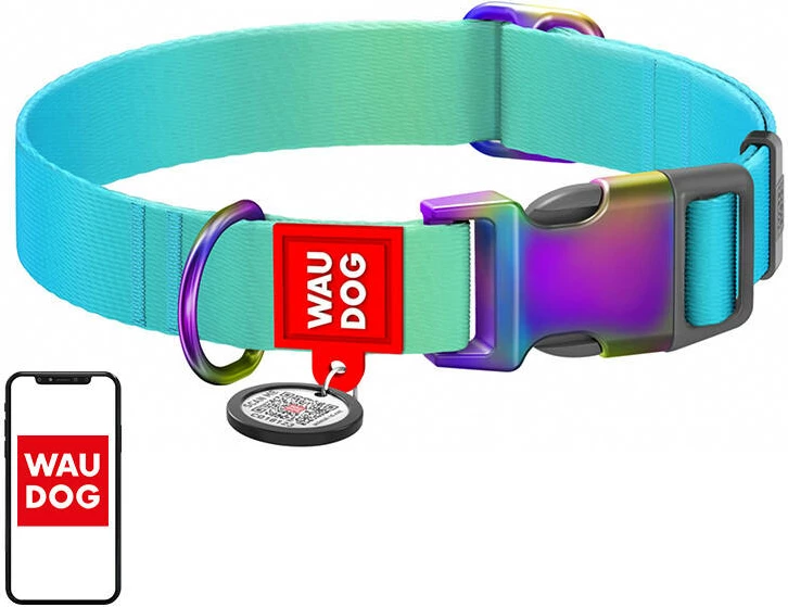 Oborr najloni Waudog me QR kod, XL, blu