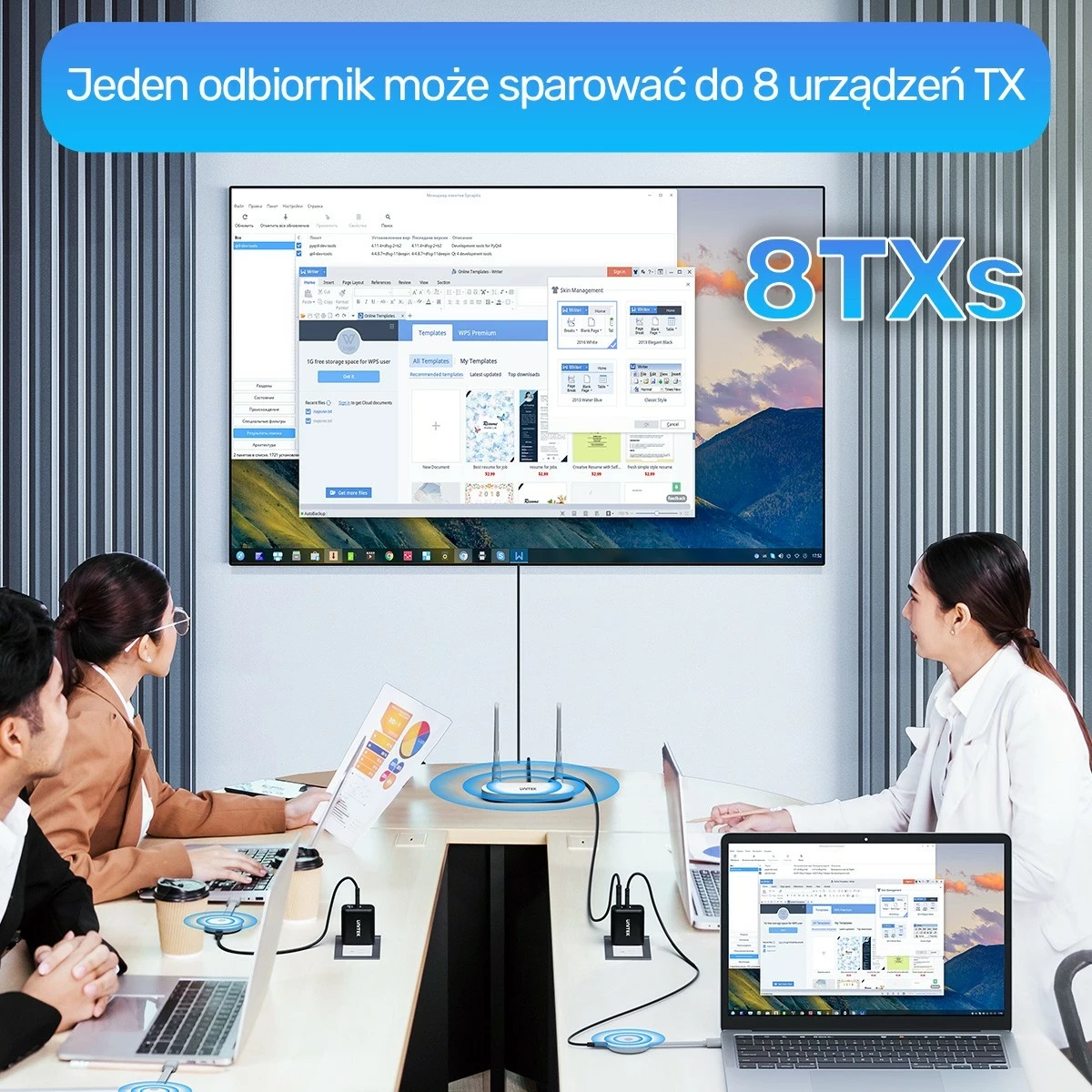 Nadaç HDMI pa tela Unitek, 4K, e bardhë