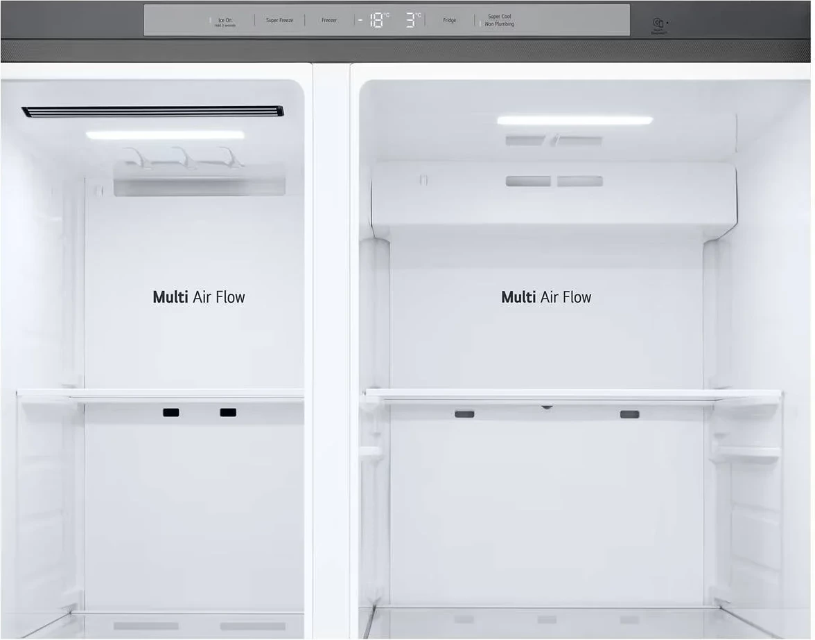 Frigorifer Side by Side, LG, GSJC41PYPE, 179 cm 641 L, Door-in-Door, klasa energjie E, argjendtë