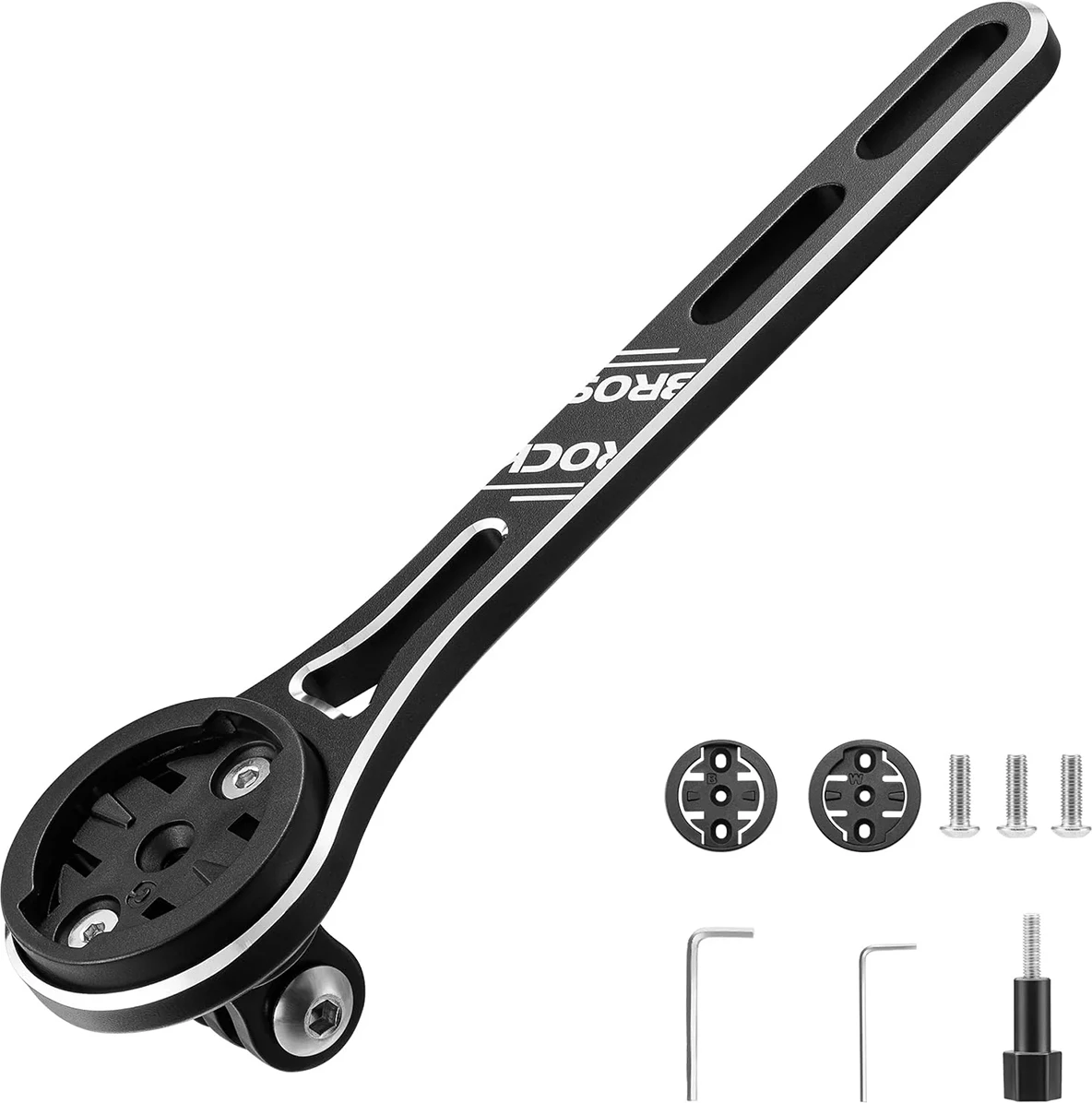 Mbajtës biçiklete Rockbros për Garmin/GoPro, i zi