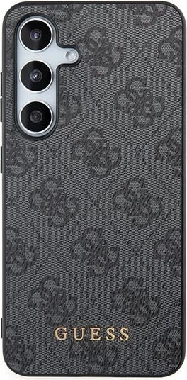 Mbështjellës Guess 4G Metal Gold Logo për Samsung Galaxy S24, i zi