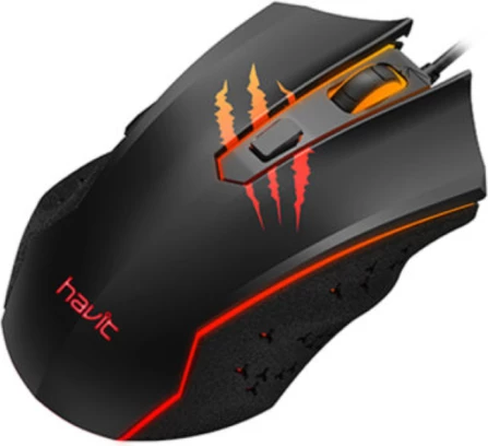Maus HAVIT Gamenote HV-MS1027, RGB, 6 butona, 3600 DPI, USB, i zi