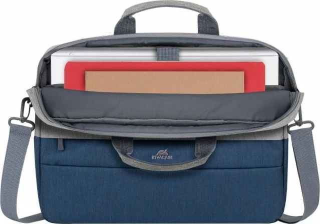 Çantë laptopi RivaCase 7532 15.6" anti-theft, water-repellent, gri/kaltër e errët