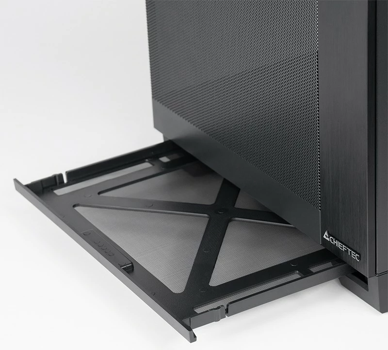 Kasë Chieftec Visio AIR GM-30B-M-OP, Midi Tower, 3 ventilatorë, e zezë