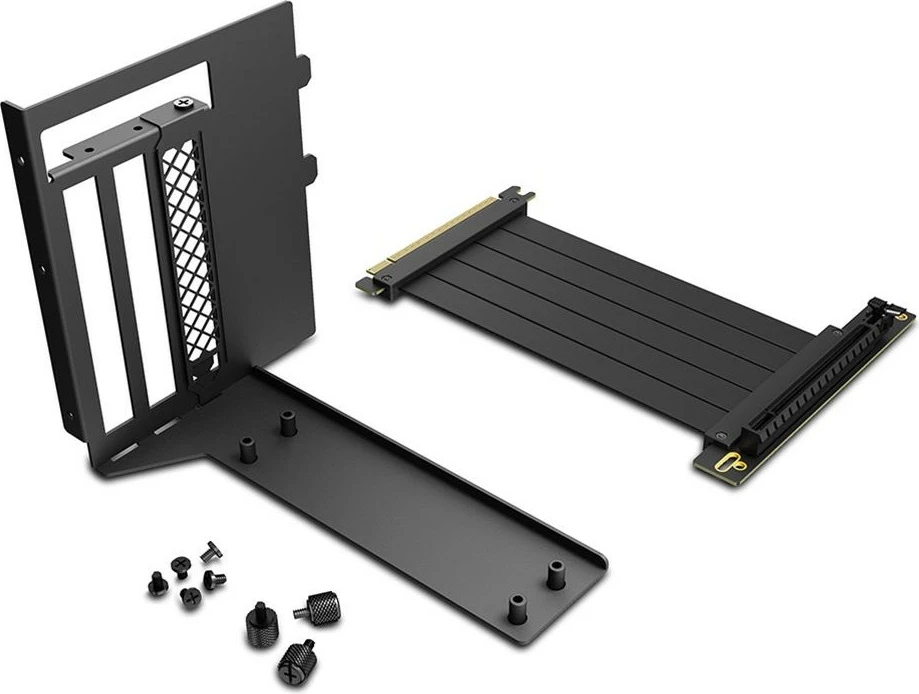 Mbajtëse grafike Sharkoon Rebel C Series VGC-Kit 4.0 me riser kabllo, e zezë, për kasë ATX