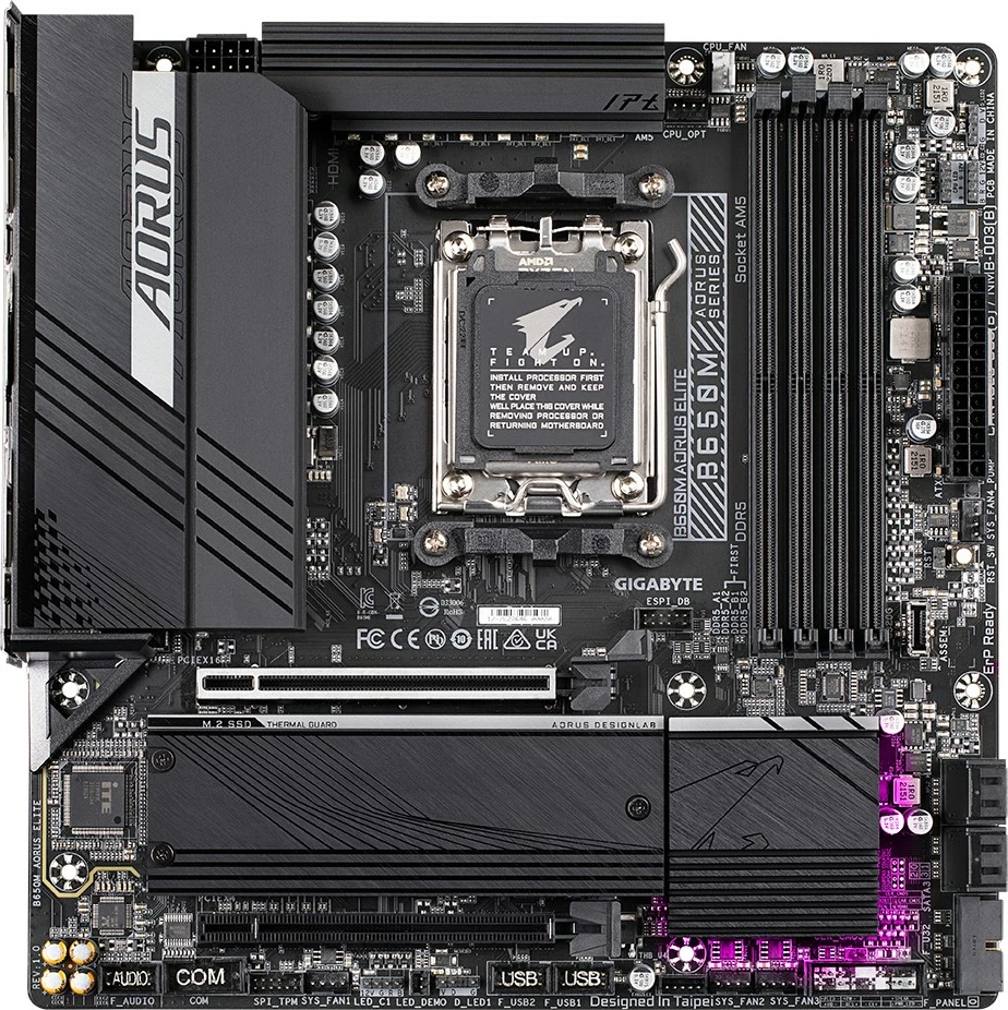 Pllakë amë Gigabyte GA-B650M-AORUS Elite, Socket AM5, micro ATX