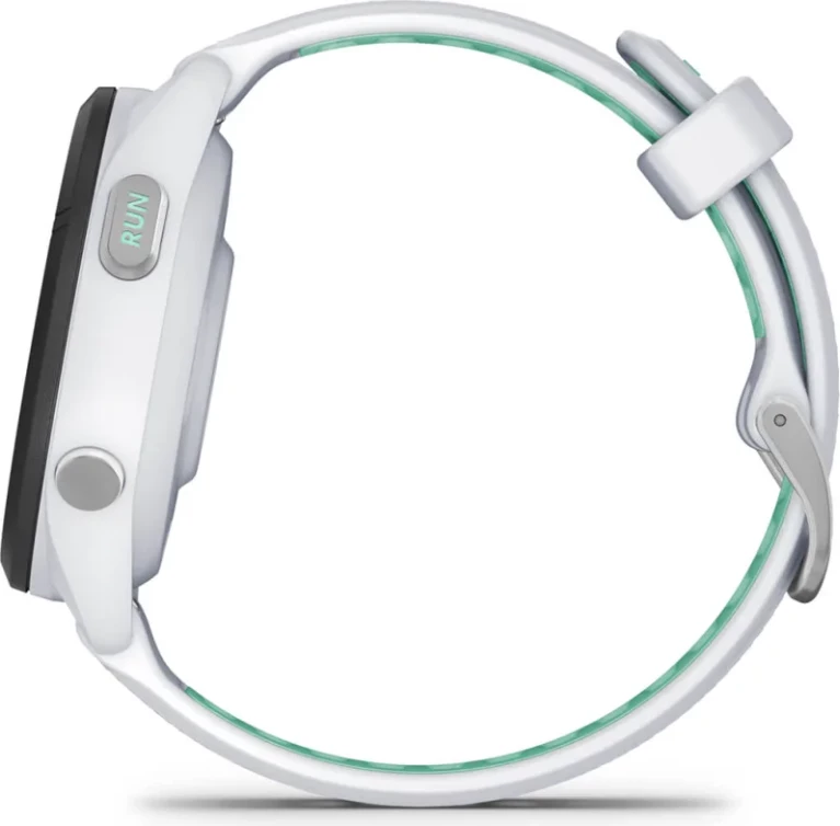 Smartwatch Garmin Forerunner® 265S Black Bezel, Stone White Case, Stone White/Neotropical Silicone Strap, 42 mm