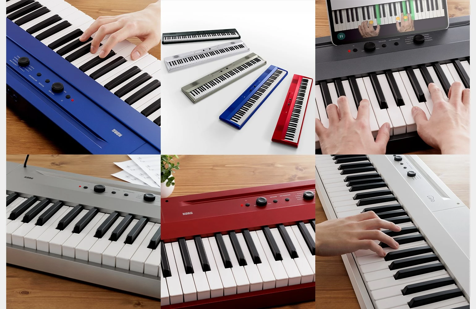 Piano digjital Korg Liano, 88 taste, E zezë