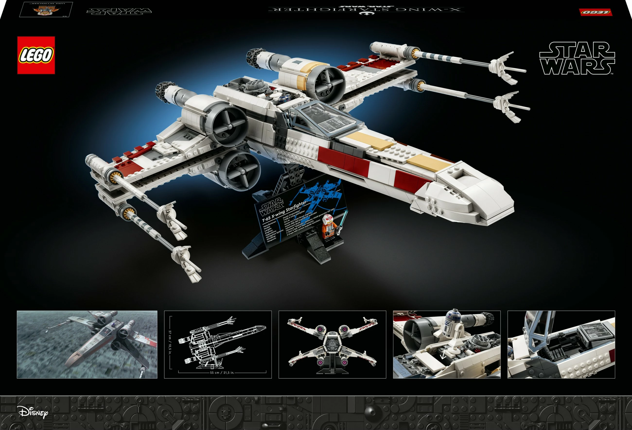 Set ndërtimi LEGO Star Wars X-Wing Starfighter 75355, 1953 pjesë, multikolor