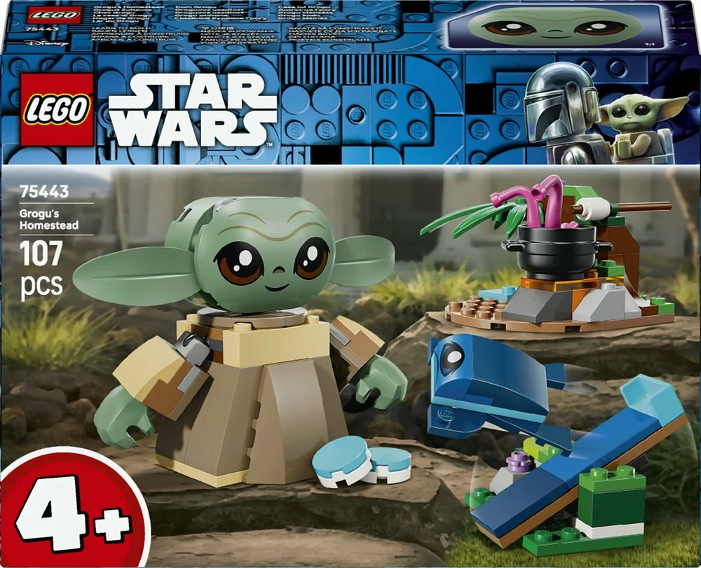 Set LEGO Star Wars Grogu’s Home 75443, 107 copë, 4+