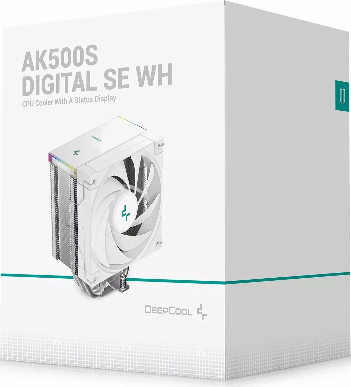 Ftohës CPU Deepcool AK500S Digital SE R-AK500S-WHADMN-GJD, 120mm, ARGB, ekran digital, i bardhë
