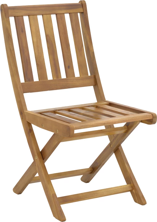 Set tavoline me karrige Elijie-Lazio, palosëse, dru akacie, 50x50x70cm