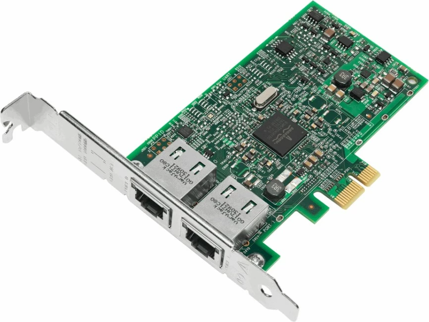 Kartë rrjeti Broadcom BCM5720-2P, 2x1G RJ45, PCIe, për serverë, Gjelbër