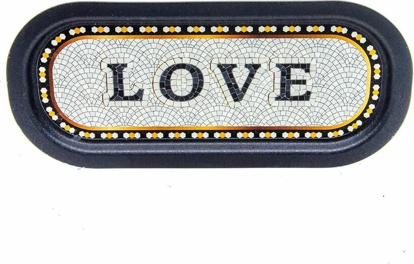 Tabaka metalike, shumëngjyrëshe, Hermia Concept, LOVE, 16x35cm