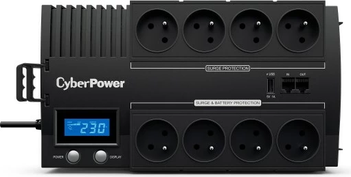 UPS CyberPower BR1000ELCD-FR, 1 kVA,  600 W,  8 AC, i zi