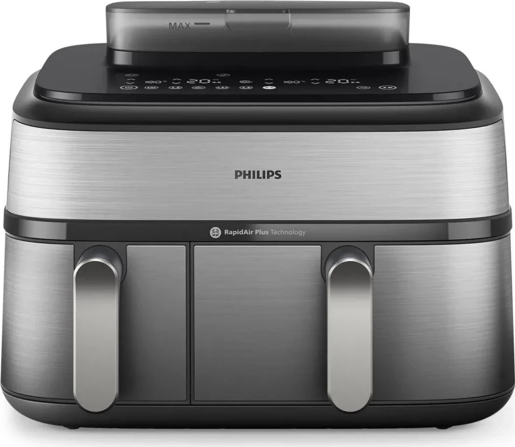 Fritezë ajri Philips NA555, 2 shporta, 1.5 kg, 2750W, argjendtë