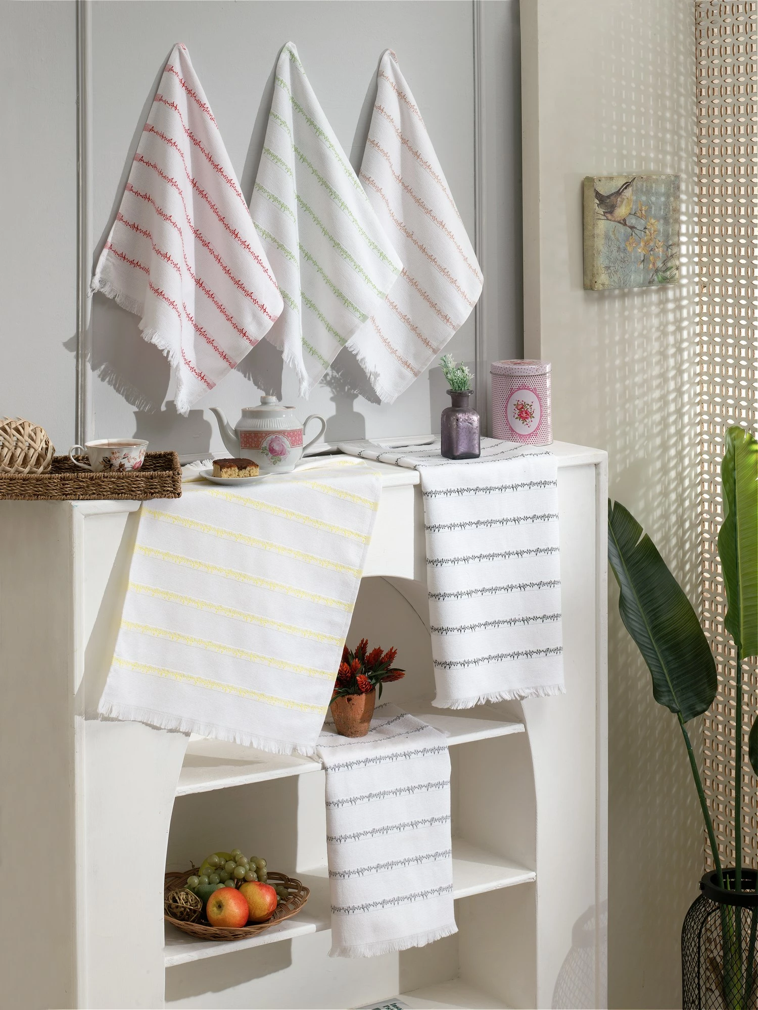 Set peshqirësh kuzhine (6 copë), Hermia, Nabız