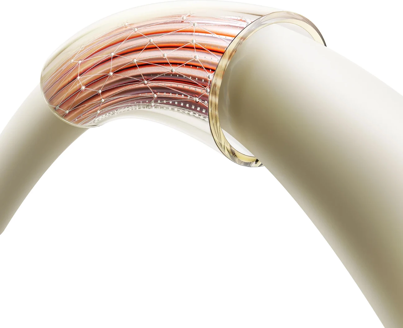 Kabllo Joyroom S-A53, USB-C në Lightning, 1.2m, 30W, majë fluoreshente, Bezhë