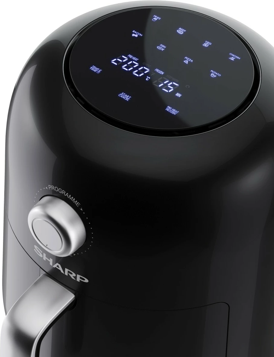 Friteuzë ajri Sharp AF-GS404AE-B, 4L, E zezë/Argjendtë