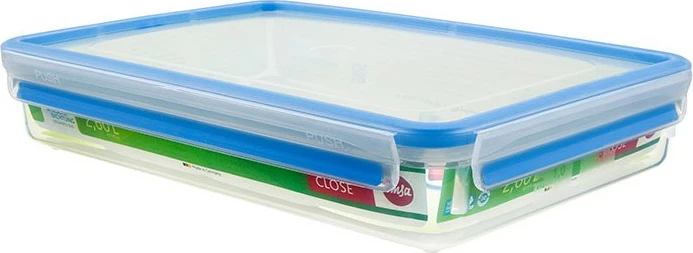 Enë plastike Emsa 508545, 2.6 litra, kapak kaltër