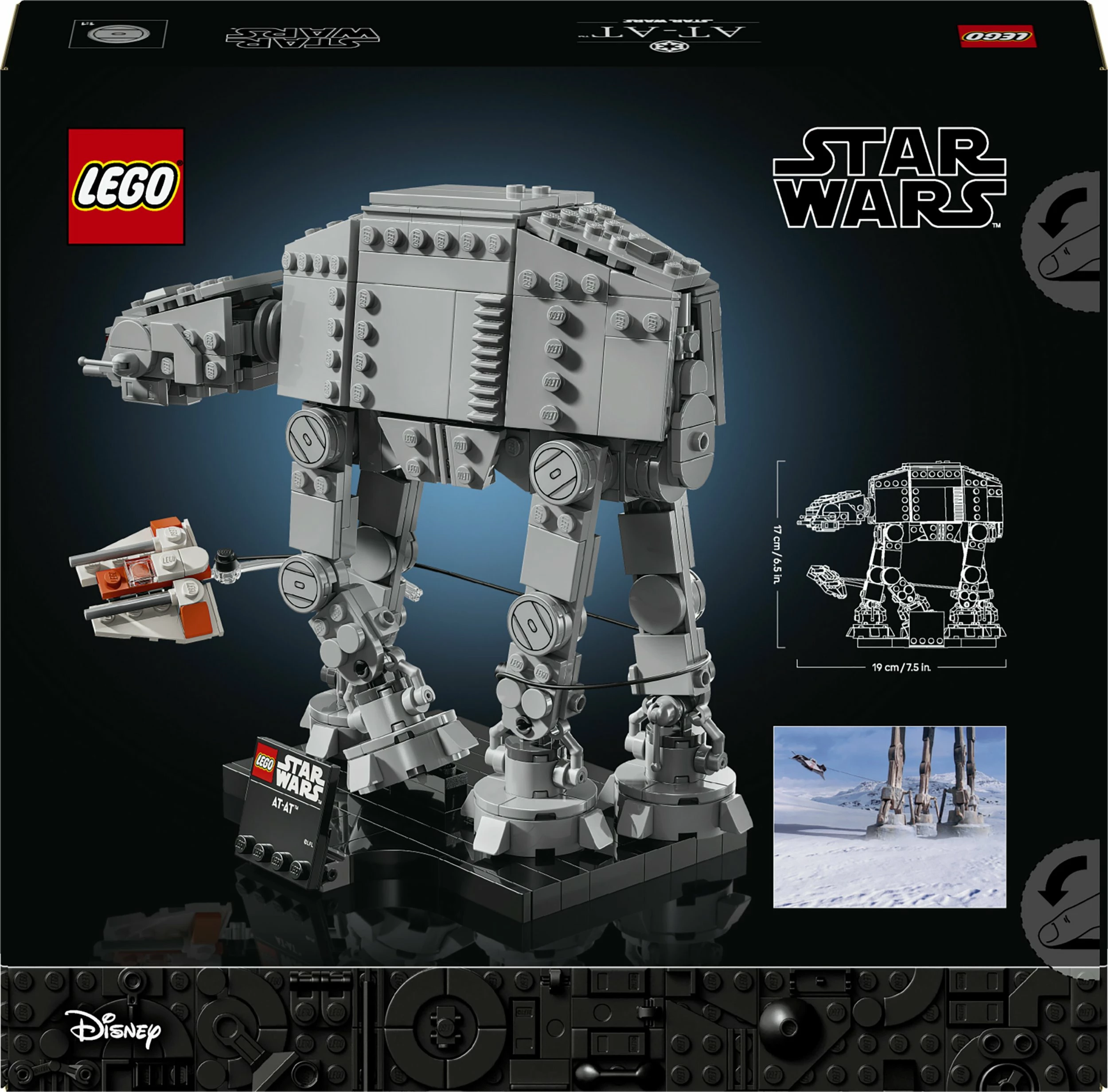 Set ndërtimi LEGO Star Wars AT-AT 75440, 525 copë, 18+, gri