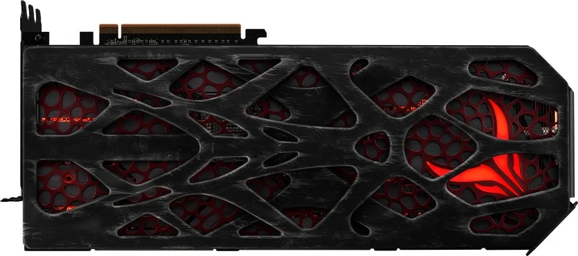 Backplate PowerColor Red Devil RX 7900, alumini, e zezë