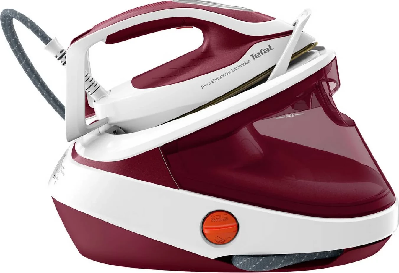 Hekur me avull me presion të lartë Tefal GV9711E0 3000W 7.5 bar bardhë-kuqe