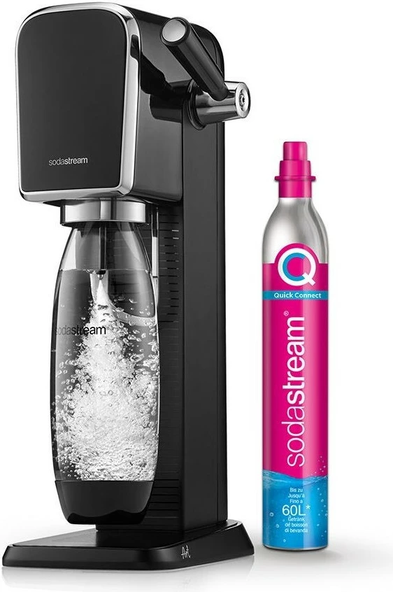 Aparat për gazifikim SodaStream ART, 1 L, 60 L, e zezë, çelik