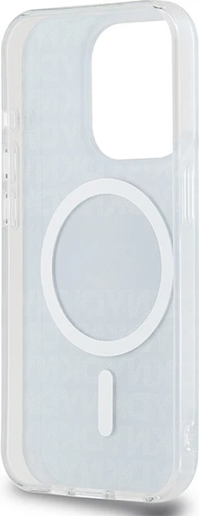 Mbështjellës DKNY IML Mono & Stripe MagSafe për iPhone 13 Pro Max, i zi