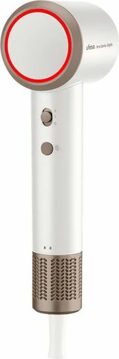 Tharëse flokësh UFESA Pro Ionic-Air 60305935, 1600 W, jonike, 2 shpejtësi/2 temperatura + ajër i ftohtë, e bardhë, set me koncentrator + difuzor + çantë