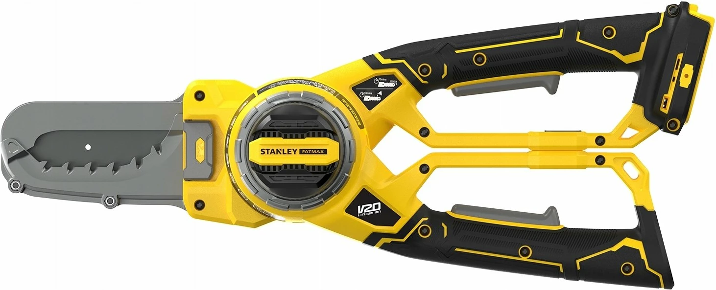 Krasitëse me zinxhir, Stanley Fatmax SFMCPS515B-XJ, 18V V20, prerje 100 mm, shinë 15 cm, pa bateri, e verdhë/zezë