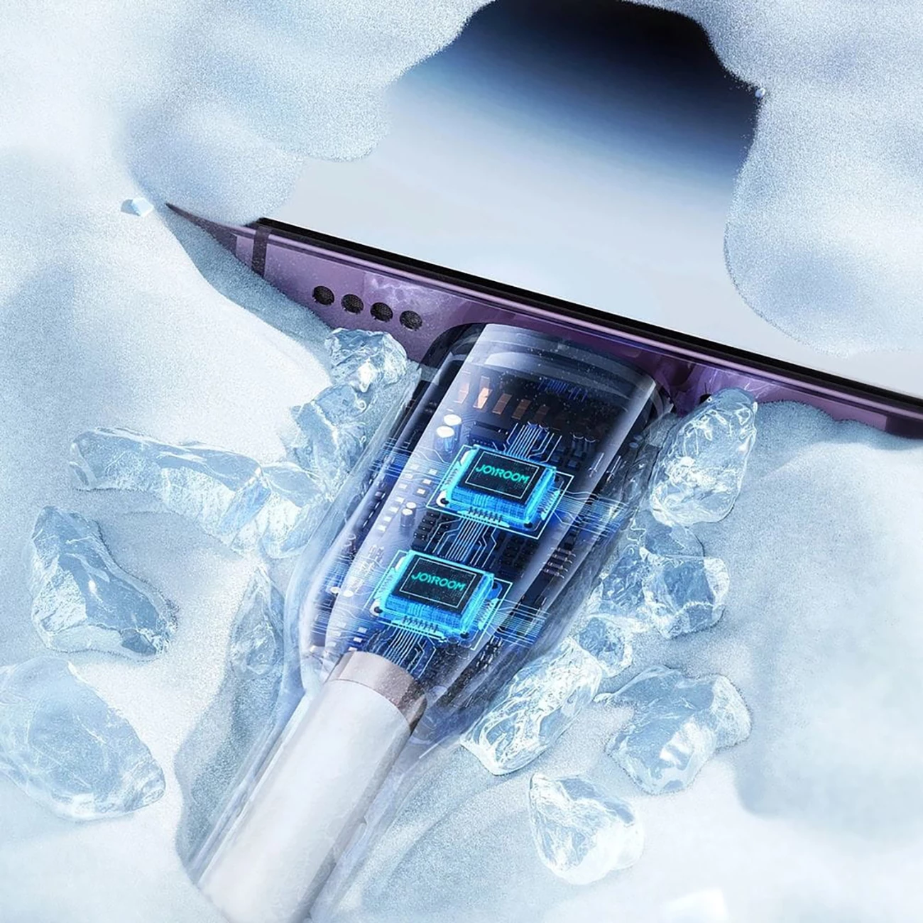 Kabllo Joyroom Flash-Charge Series SA26-CL3 USB-C në Lightning, 1m, 30W, e zezë