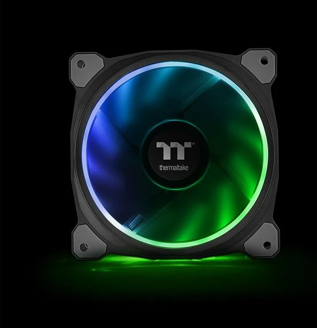 Ventilator RGB Thermaltake Riing Plus 14, 140mm, paketë 3 copë, gri