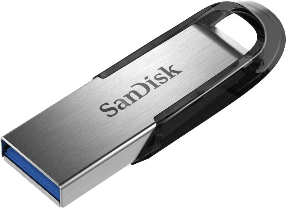 USB Flash SanDisk ULTRA FLAIR, 64 GB, USB Type-A 3.2 Gen 1, Zi e Argjendtë