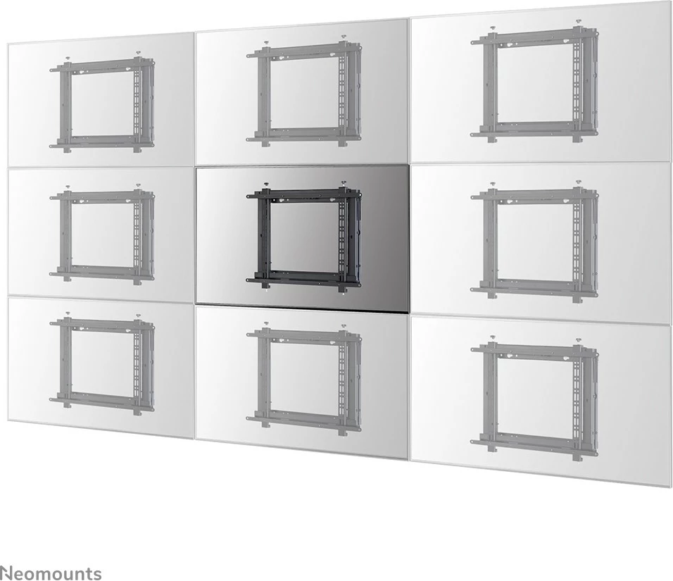Mbajtës muri për videowall Newstar WL95-800BL1, 42-70 inç, pop-out, çelik, rregullim lartësie, 35 kg