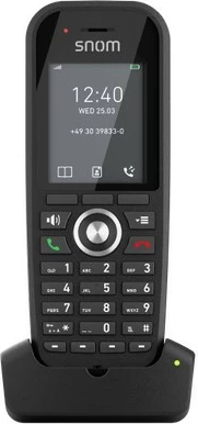 Dorezë telefonike DECT shtesë, Snom, M30, ekran 2", SIP 1 llogari, me bazë karikimi, e zezë