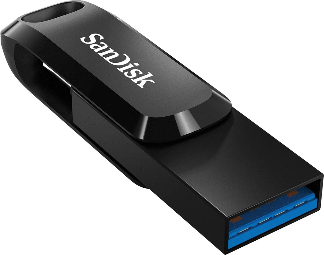 USB SanDisk Ultra Dual Drive Go, 32 GB, USB Type-A / USB Type-C, 3.2 Gen 1, e zezë