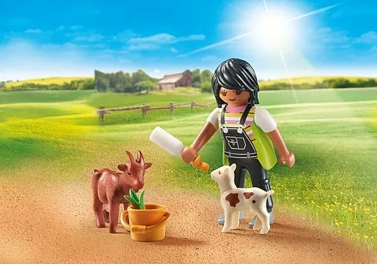 Set lodrash Playmobil Special Plus 71759, vajzë me dhi, 6 pjesë
