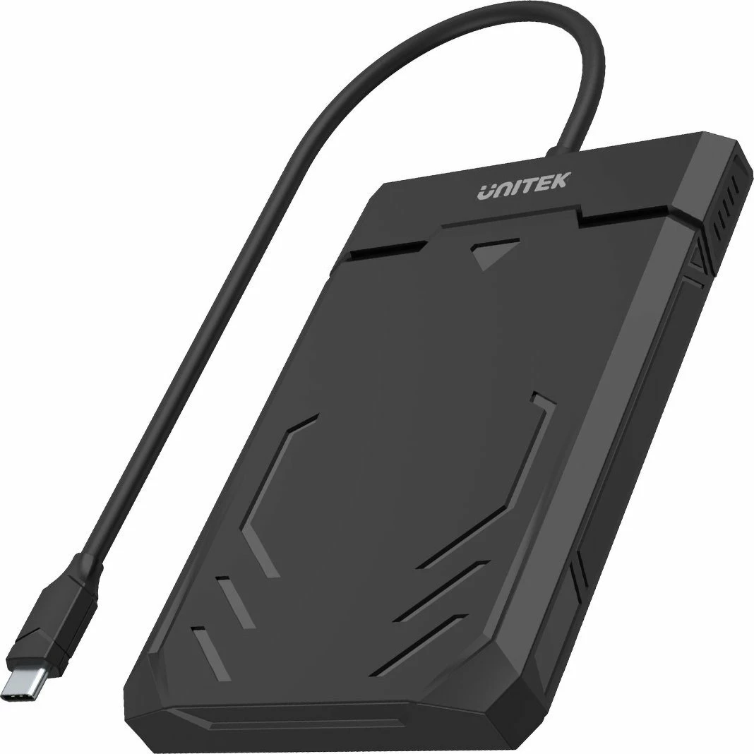 Kasë e jashtme për HDD/SSD 2.5" Unitek DiskGuard Raiden Y-3036A USB-C 5Gbps SATA III UASP, e zezë