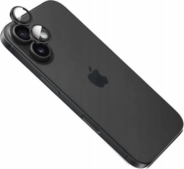 Xham mbrojtës i kalitur për kamerë, Fixed Armor, për Apple iPhone 17, 0.5 mm, i zi, set