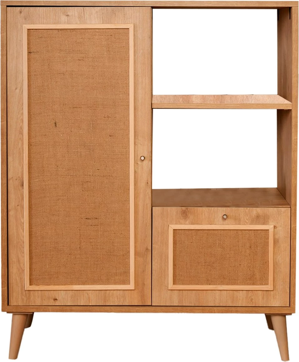 Dollap multifunksional Hanah Home, Jüt Multi, ngjyrë lisi