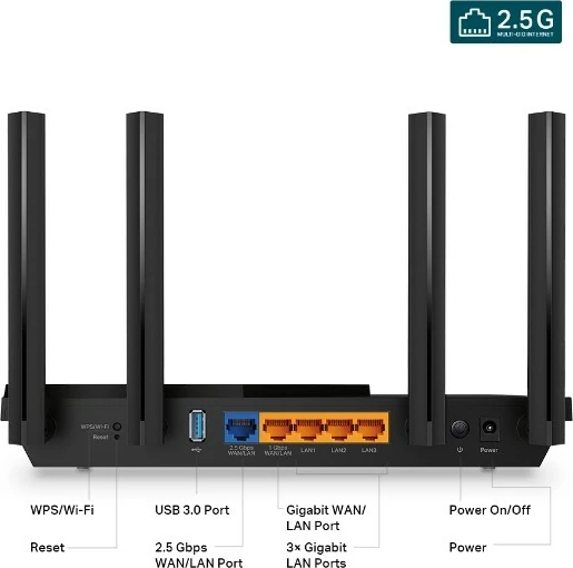 Router TP-LINK Archer AX55 Pro WiFi 6 AX3000, i zi