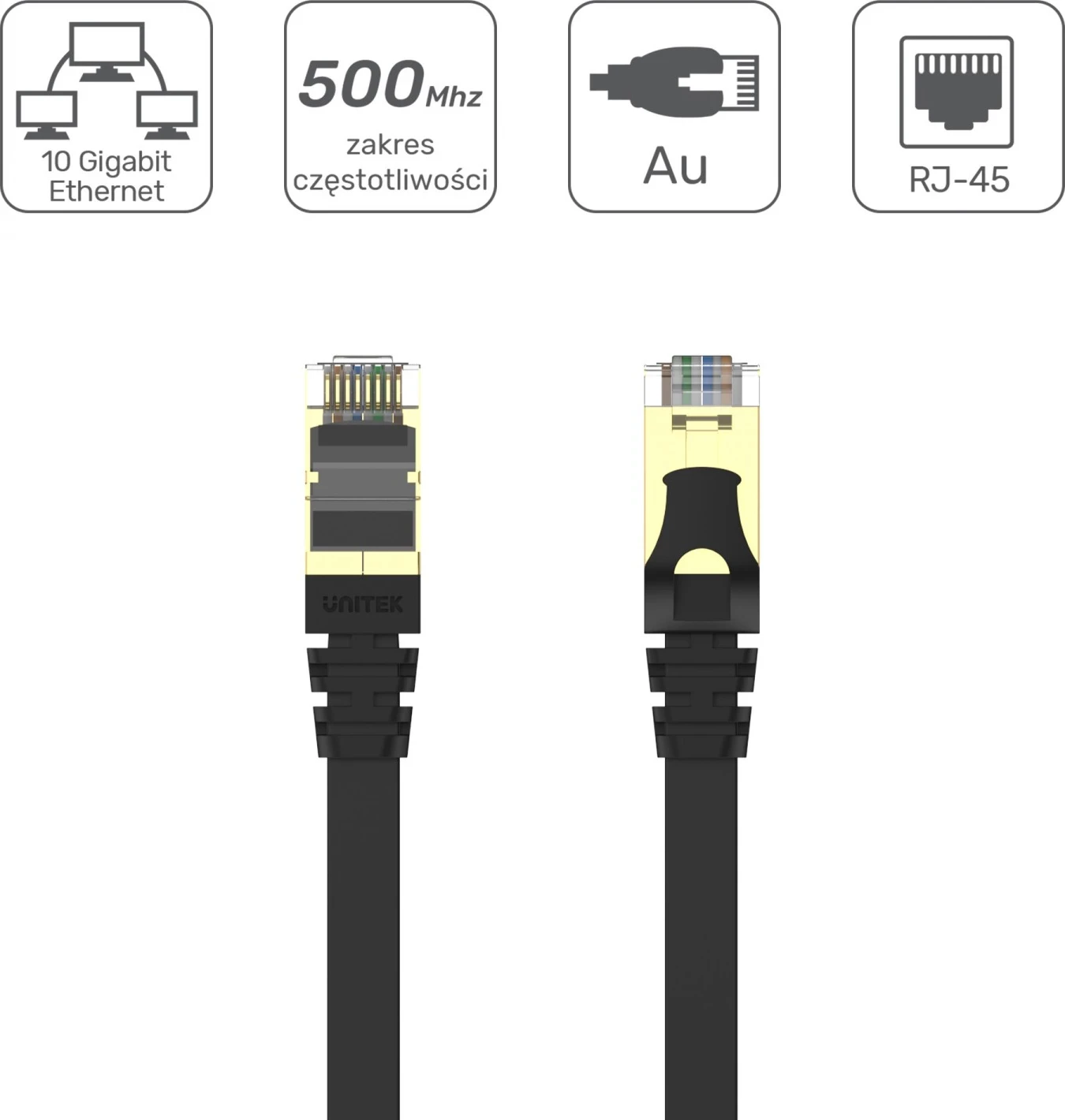 Patchcord Unitek për meshkuj, i zi