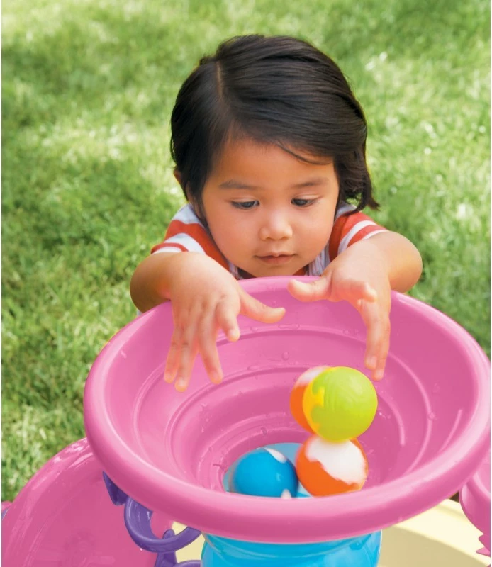 Tavolinë uji Little Tikes Pink Spiral, për vajza, Rozë/Krem/Azure