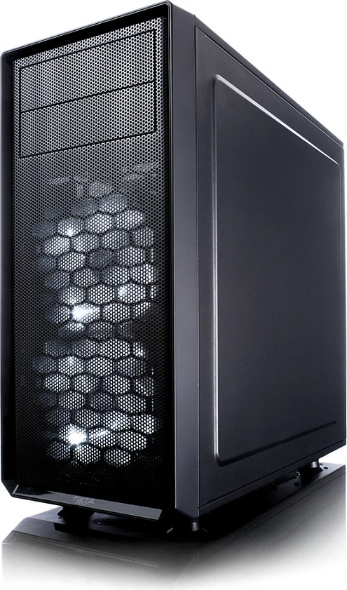 Kasë Fractal Design Focus G Midi Tower, ATX, micro ATX, ITX, e zezë, me dritare anësore dhe LED të bardhë