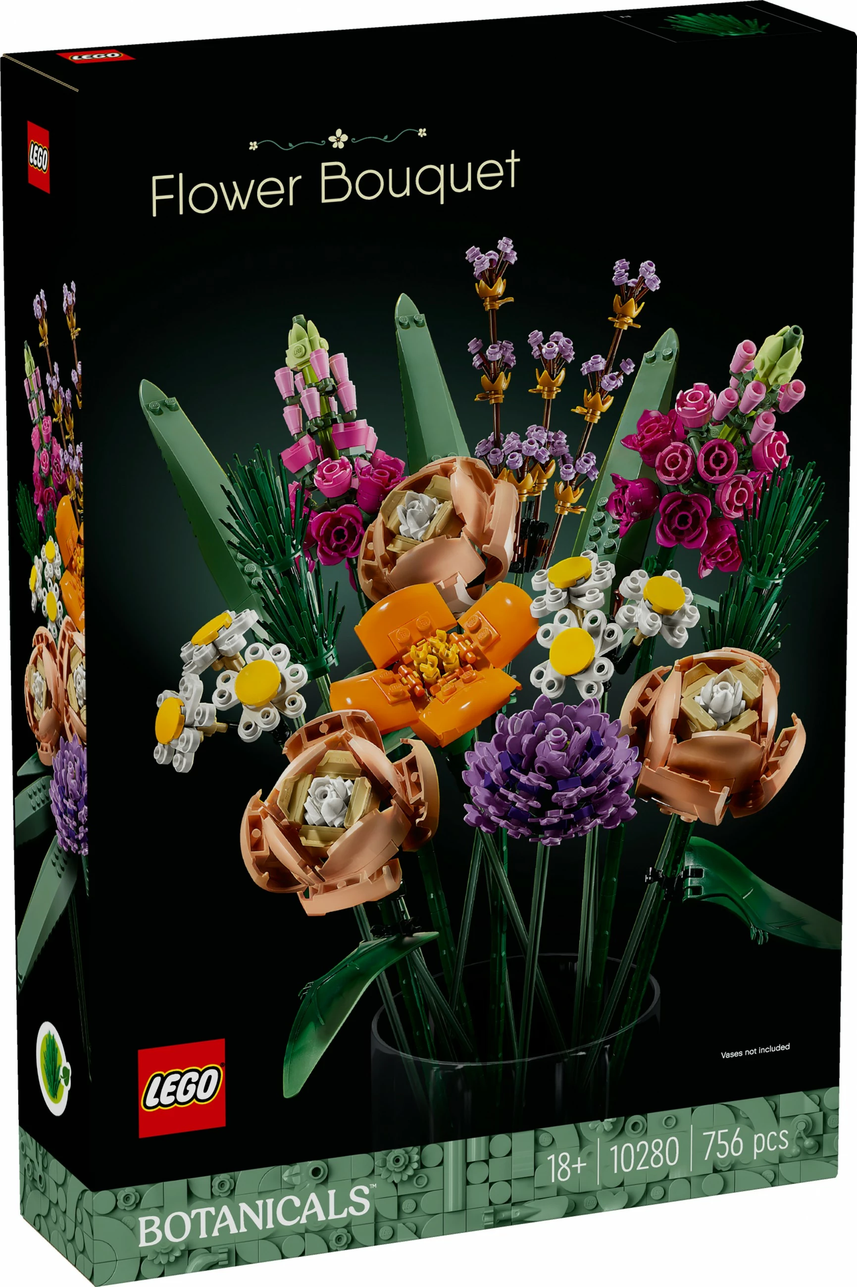 Set ndërtimi LEGO ICONS Flower Bouquet, 756 pjesë, shumëngjyrësh