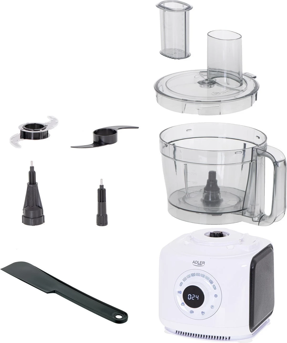 Përpunues ushqimi Adler AD 4224, 1000W, i bardhë