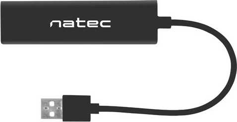 Hub USB Natec Dragonfly NHU-1413, 3 porta USB 2.0 + RJ45, i zi