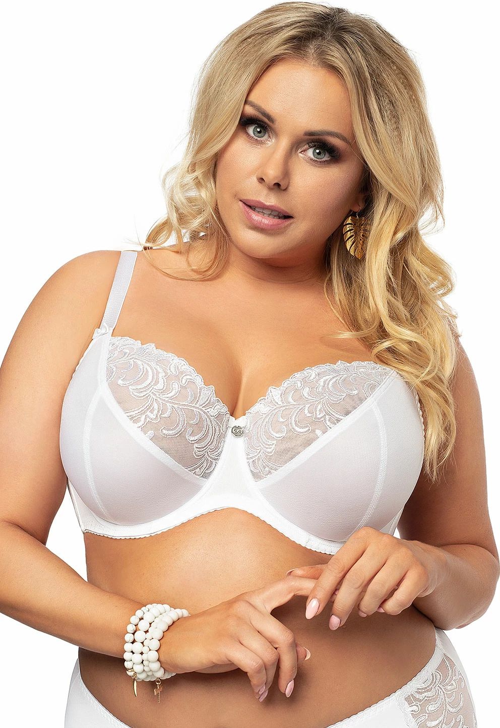 Sutjenë Gorsenia Lingerie 125481, e bardhë